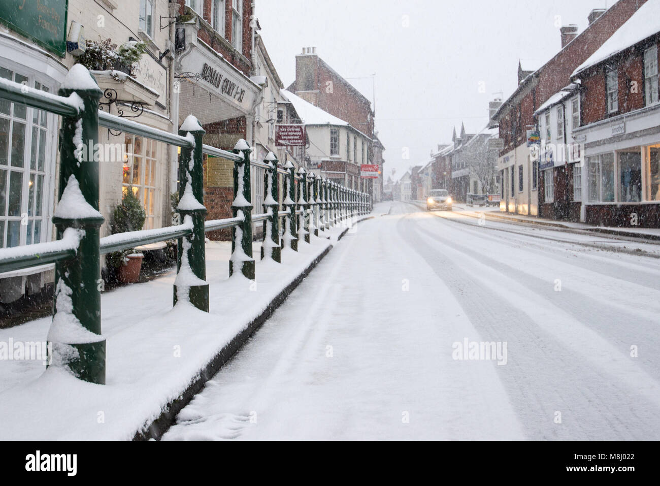 High Street, Fordingbridge, Hampshire, England, UK, 18th March 2018
