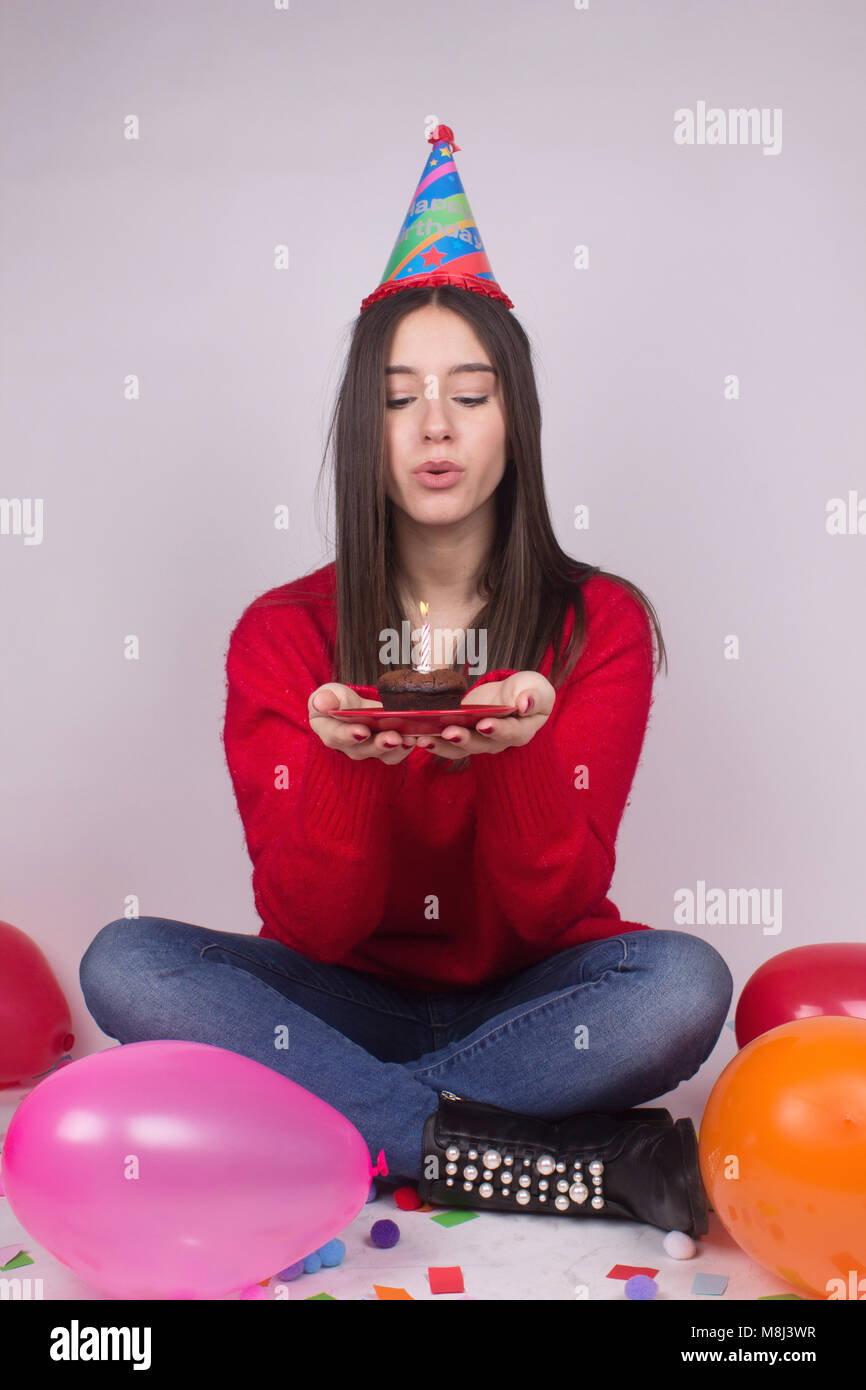 make-a-birthday-wish-stock-photo-alamy
