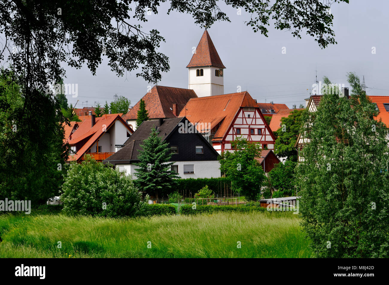 View of Darmsheim, part of Sindelfingen, Böblingen District, Baden