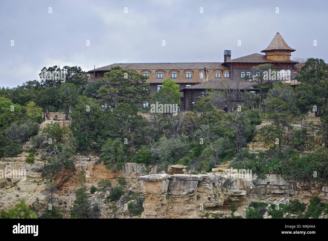 Grand Canyon National Park, AZ, USA : The El Tovar Hotel, on the South Rim of the Canyon. Stock Photo