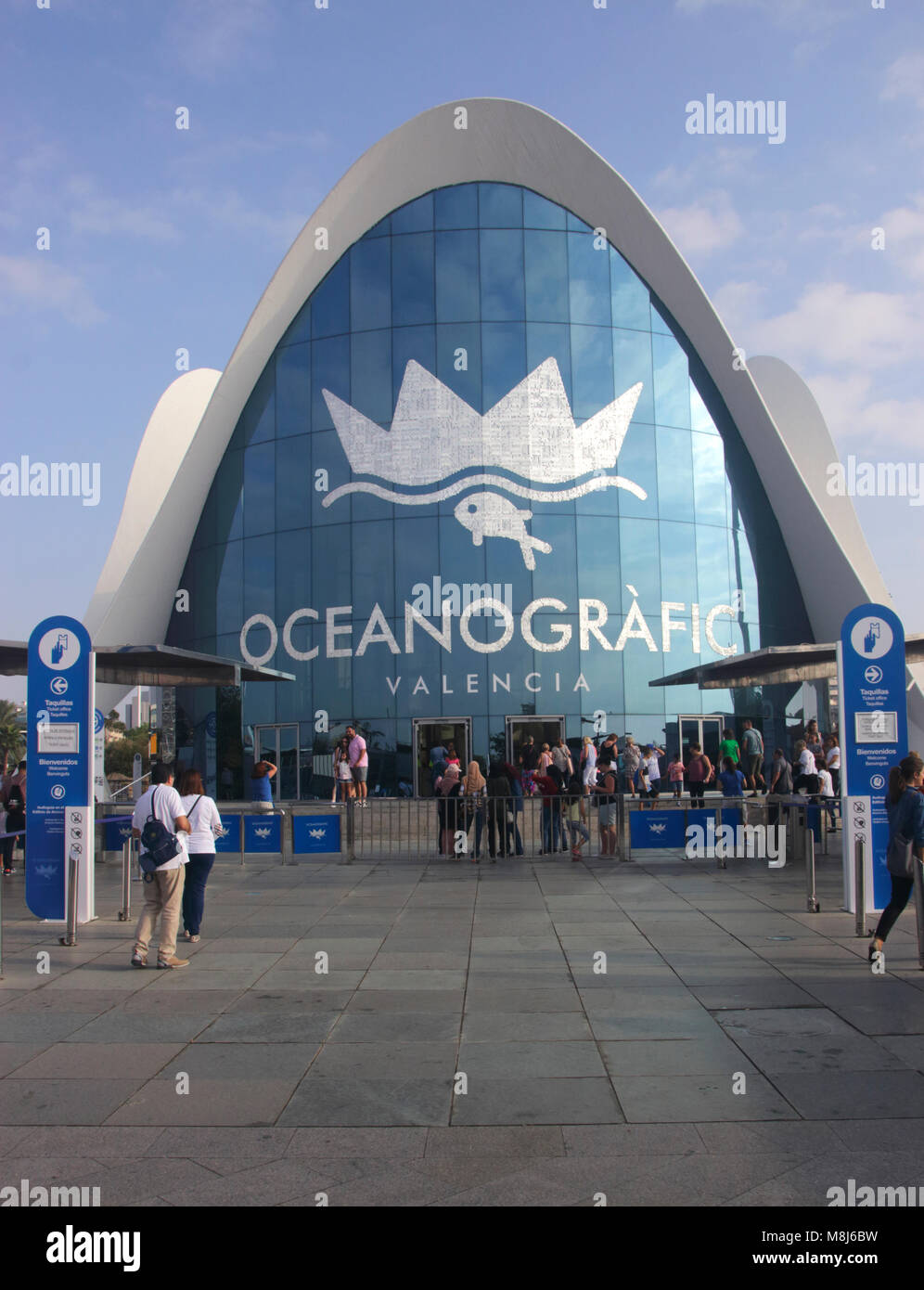Oceanografic aquarium Valencia Spain Stock Photo
