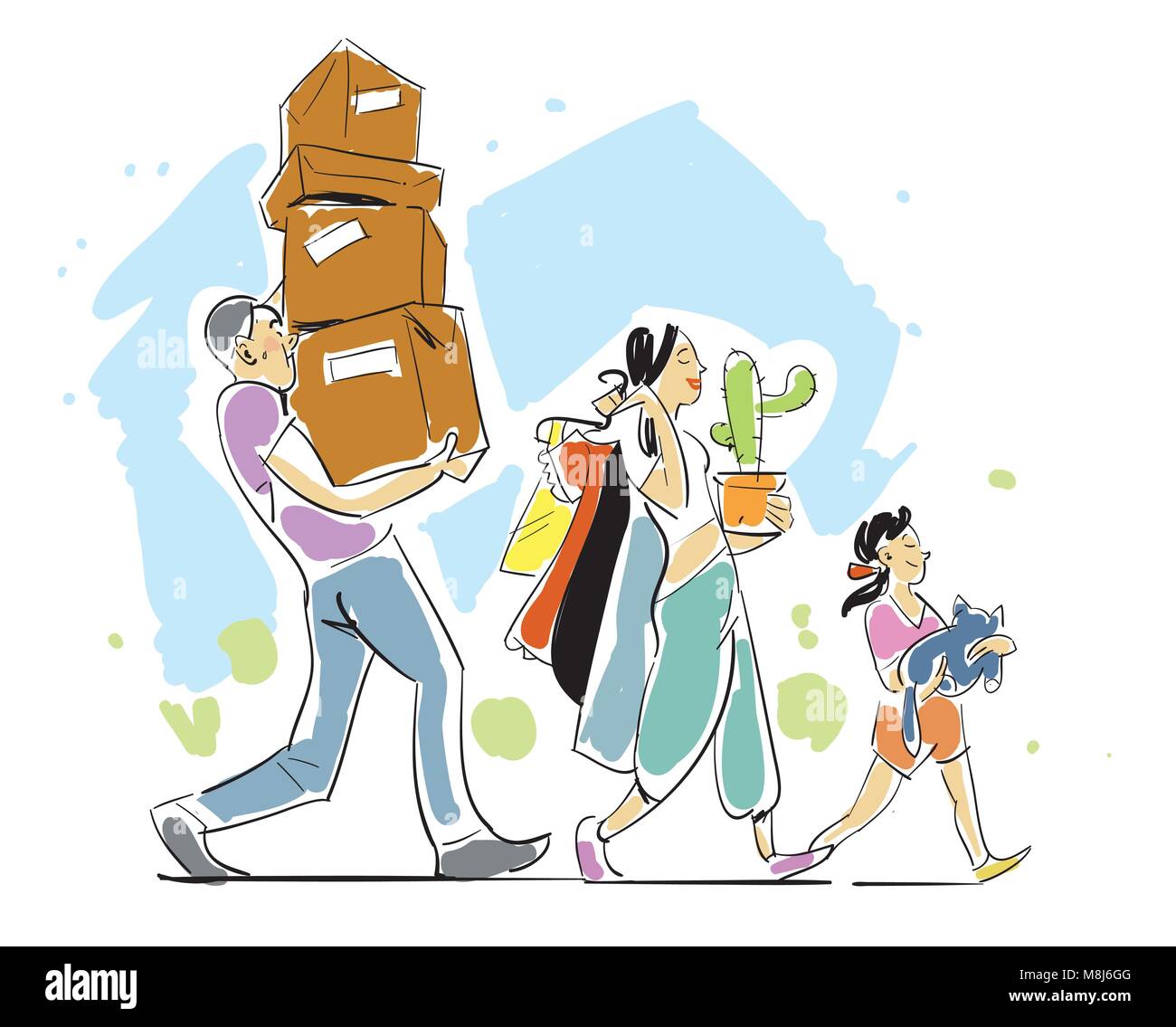 https://c8.alamy.com/comp/M8J6GG/family-moving-home-concept-illustration-M8J6GG.jpg