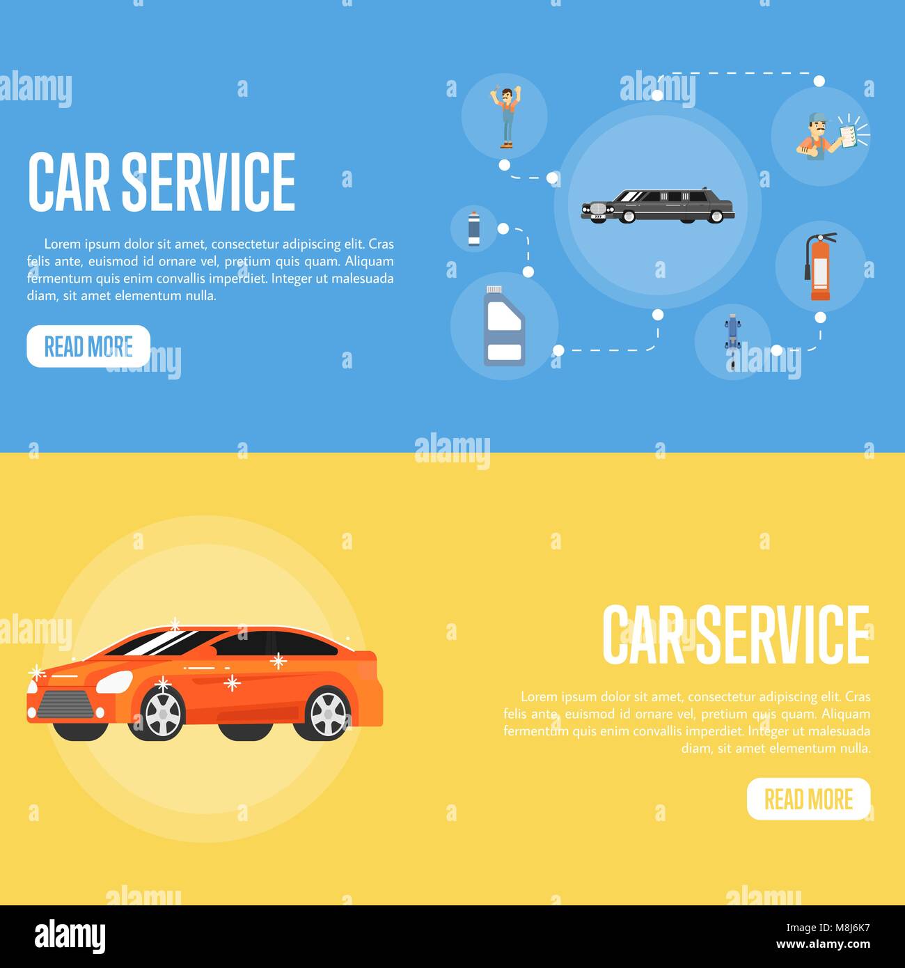 Car service illustration Stock Vector Image & Art - Alamy