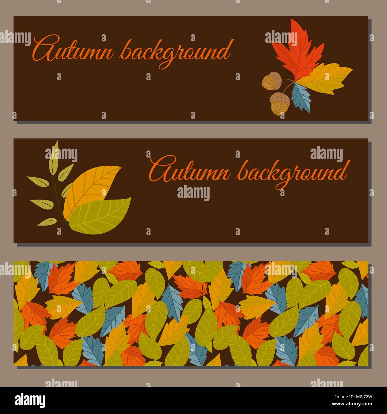 Autumn background vector illustration Stock Vector Image & Art - Alamy
