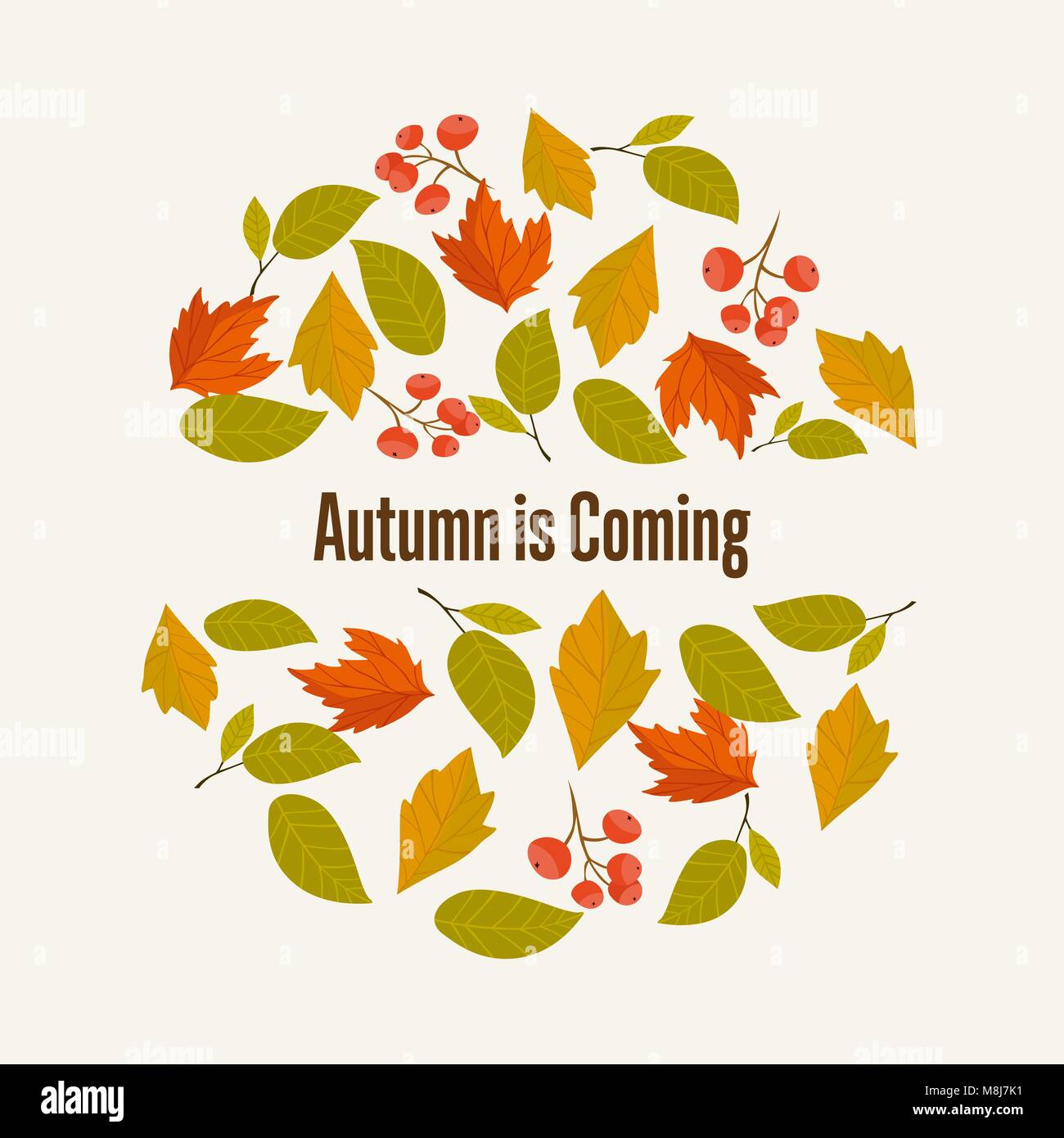Autumn background vector illustration Stock Vector Image & Art - Alamy