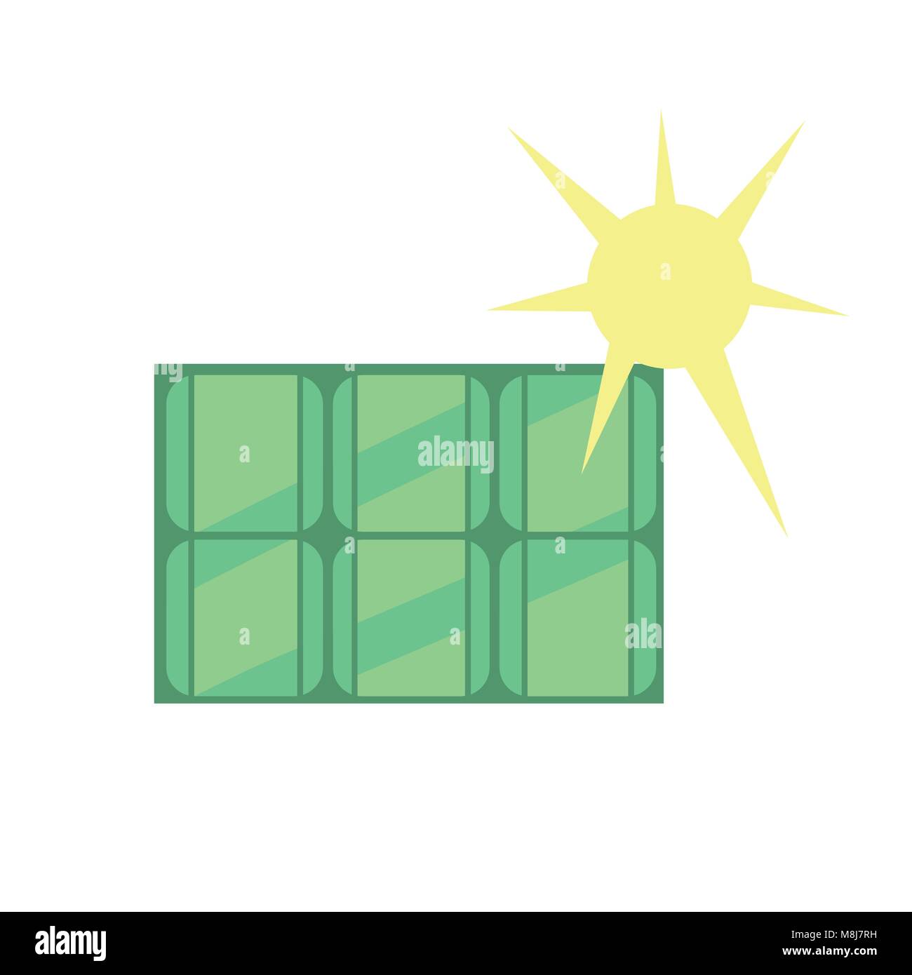 Solar panel. Eco icon Stock Vector Image & Art - Alamy