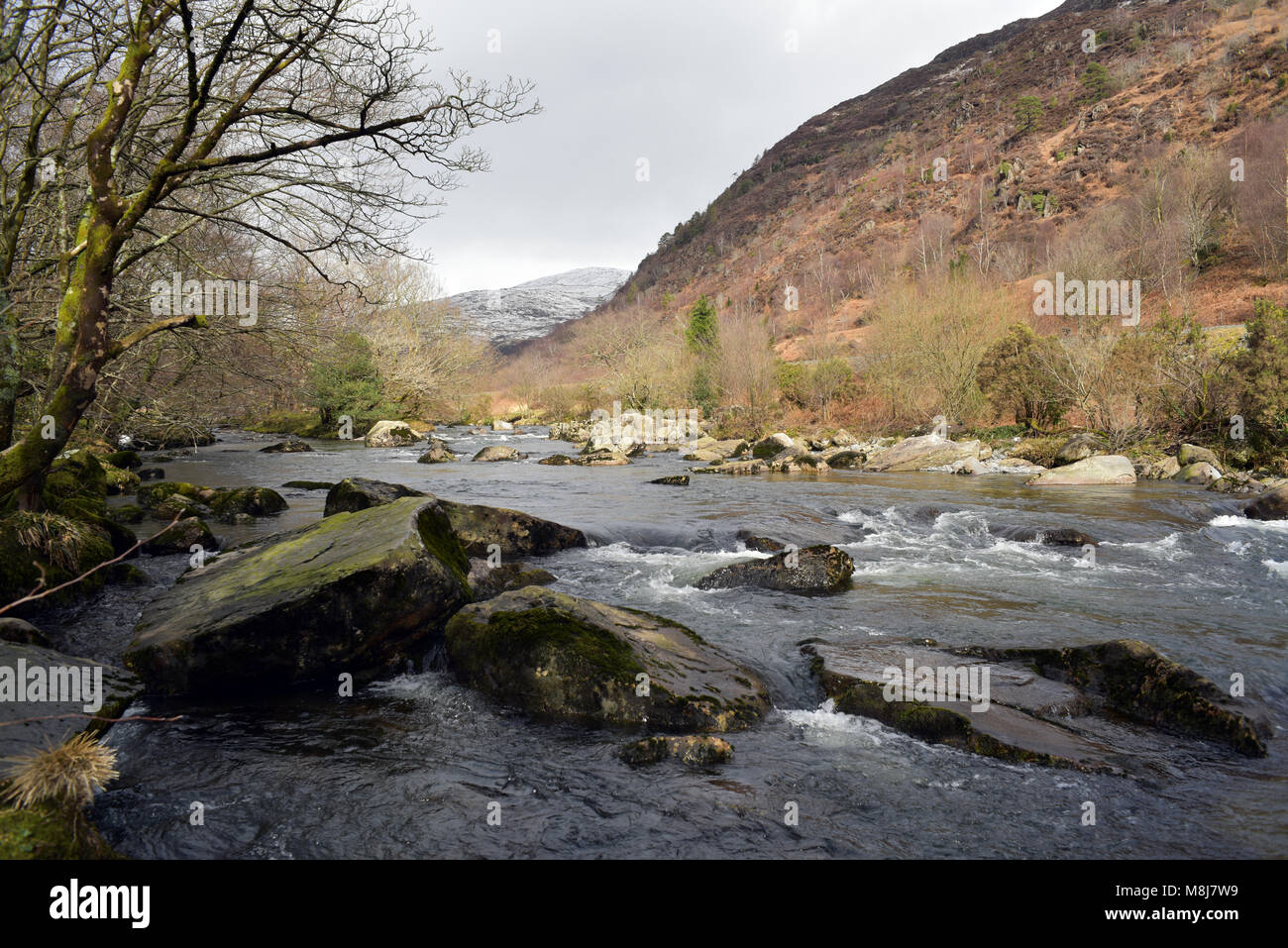 Wales Rivers Pretty River in North Wales Stock Photo - Alamy