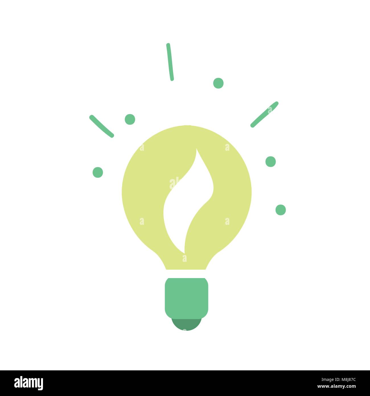 Ecological light bulb icon Stock Vector Image & Art - Alamy