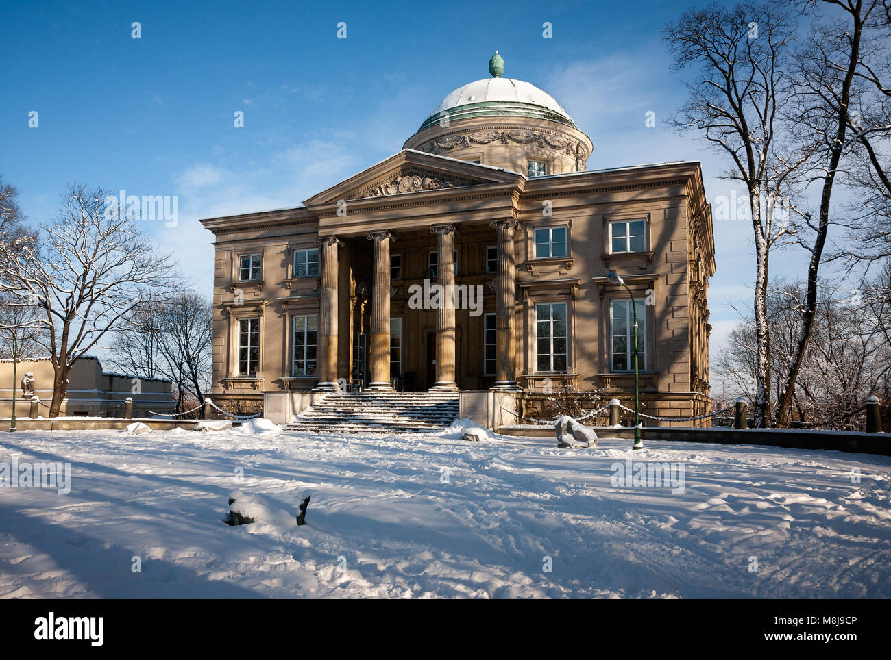WARSAW, POLAND - JANUARY 16, 2016: Królikarnia / The Rabbit House in Warsaw, Poland is also a museum dedicated to sculptor artist Xawery Dunikowski Stock Photo