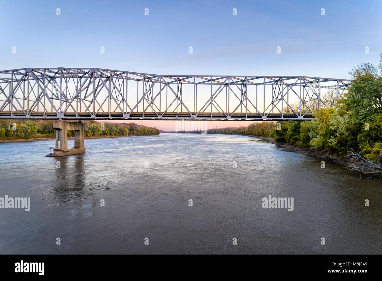 Missouri River bridge and I70 highway near Rocheport, MO (Taylor's