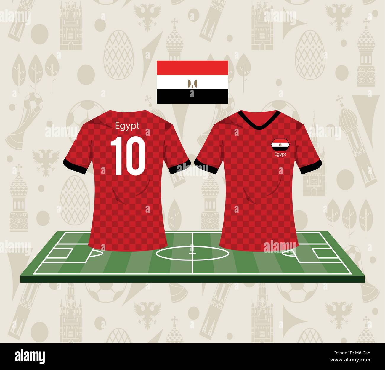 Football egypt sport wear tshirt vector illustration graphic design
