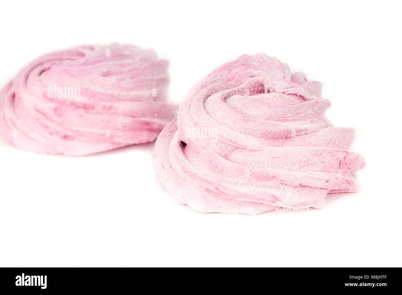 marshmallows candy isolated on white background Stock Photo - Alamy
