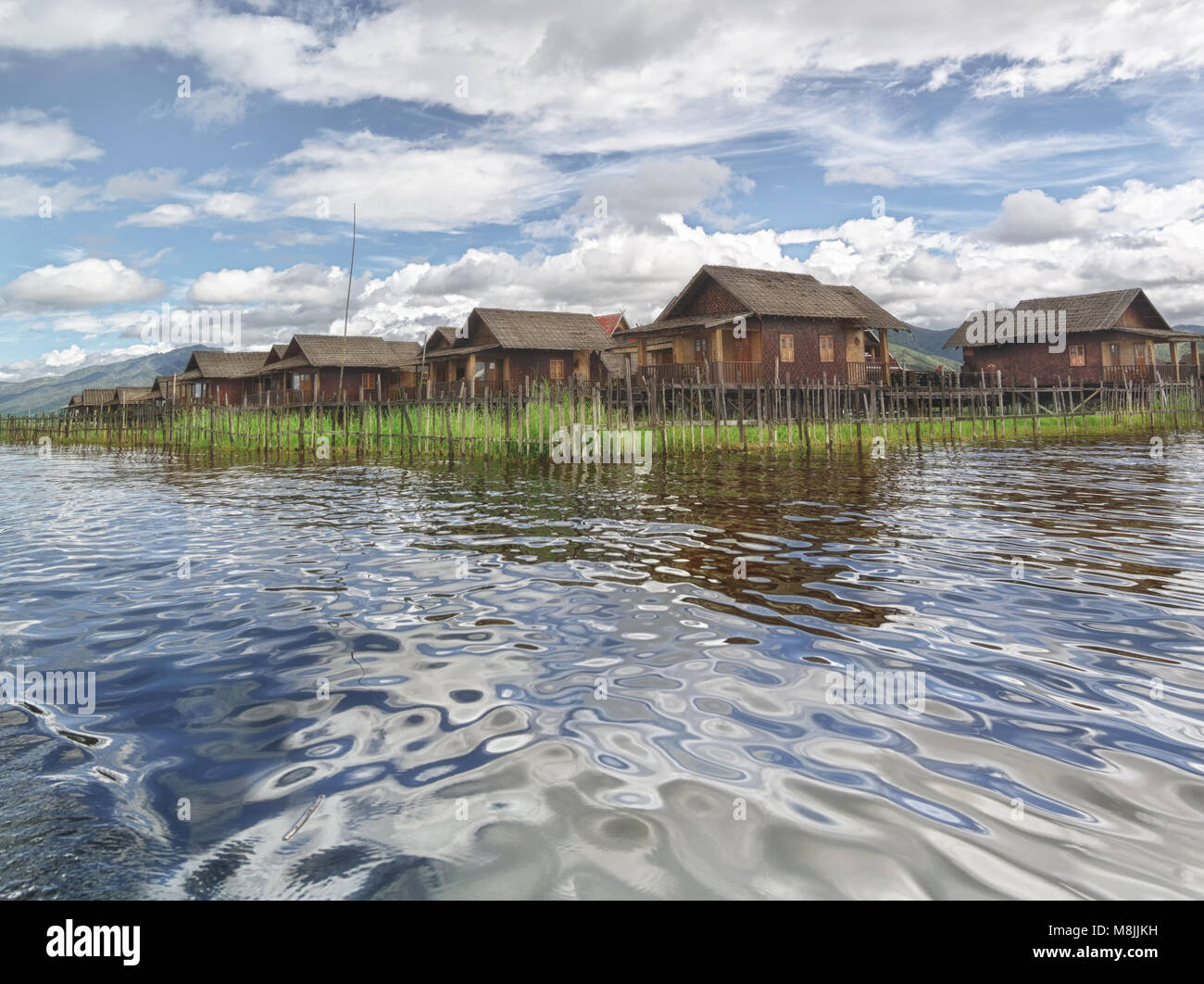 Street Inle View of a street in a water village on Inle Lake Stock Photo - Alamy