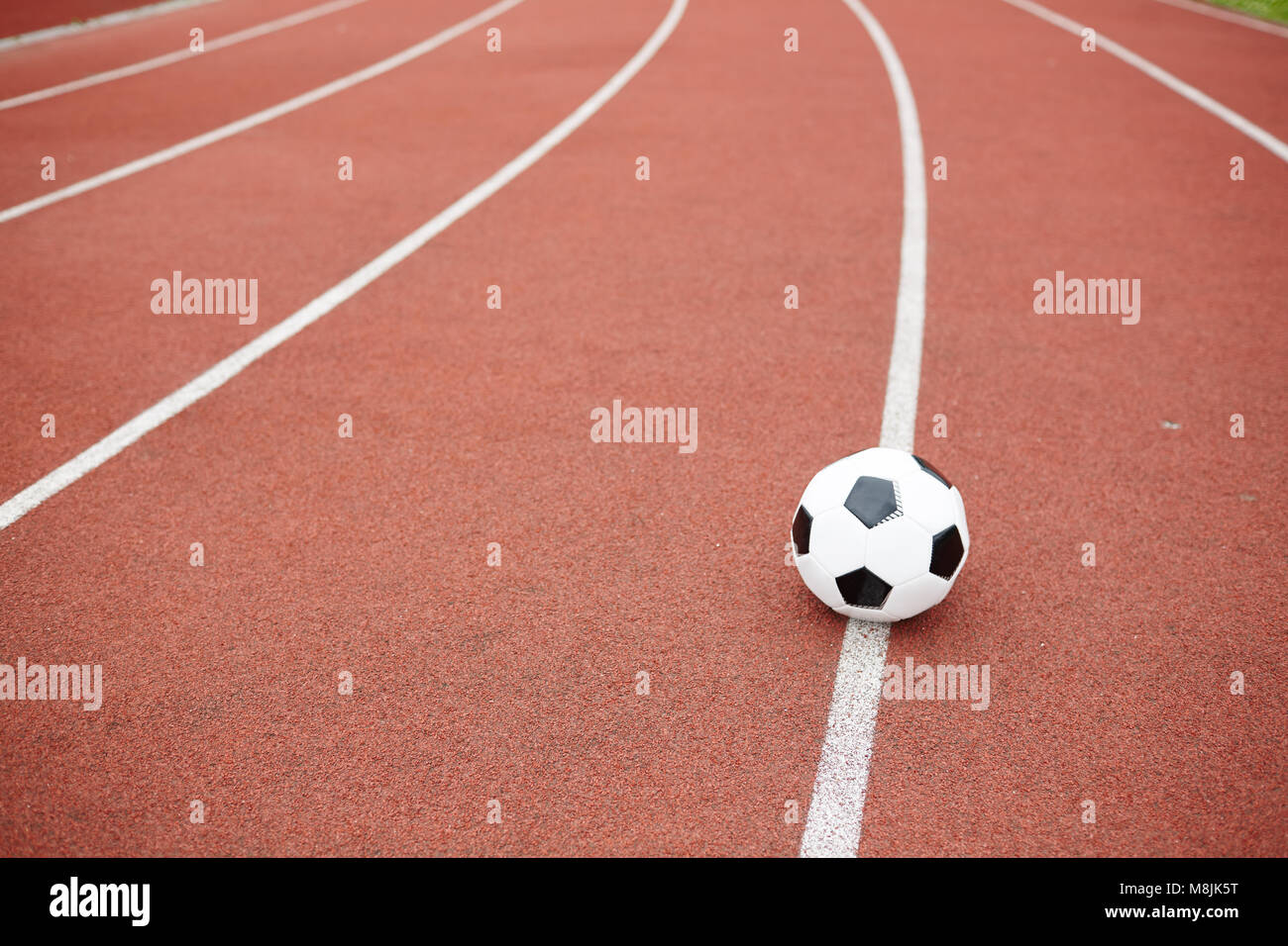 Ball on race track Stock Photo Alamy