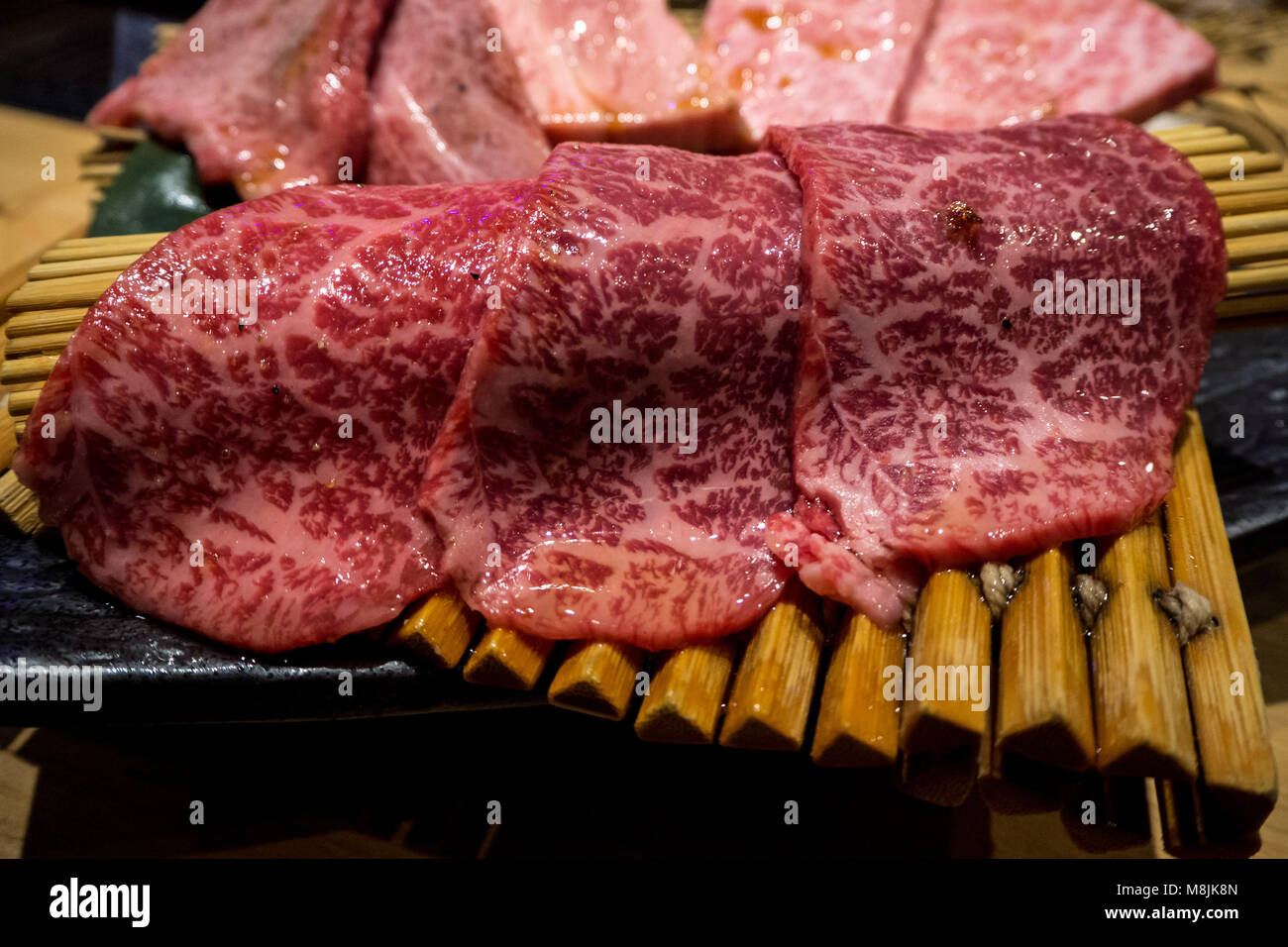 Different cuts of A5 grade Japanese wagyu beef Stock Photo Alamy