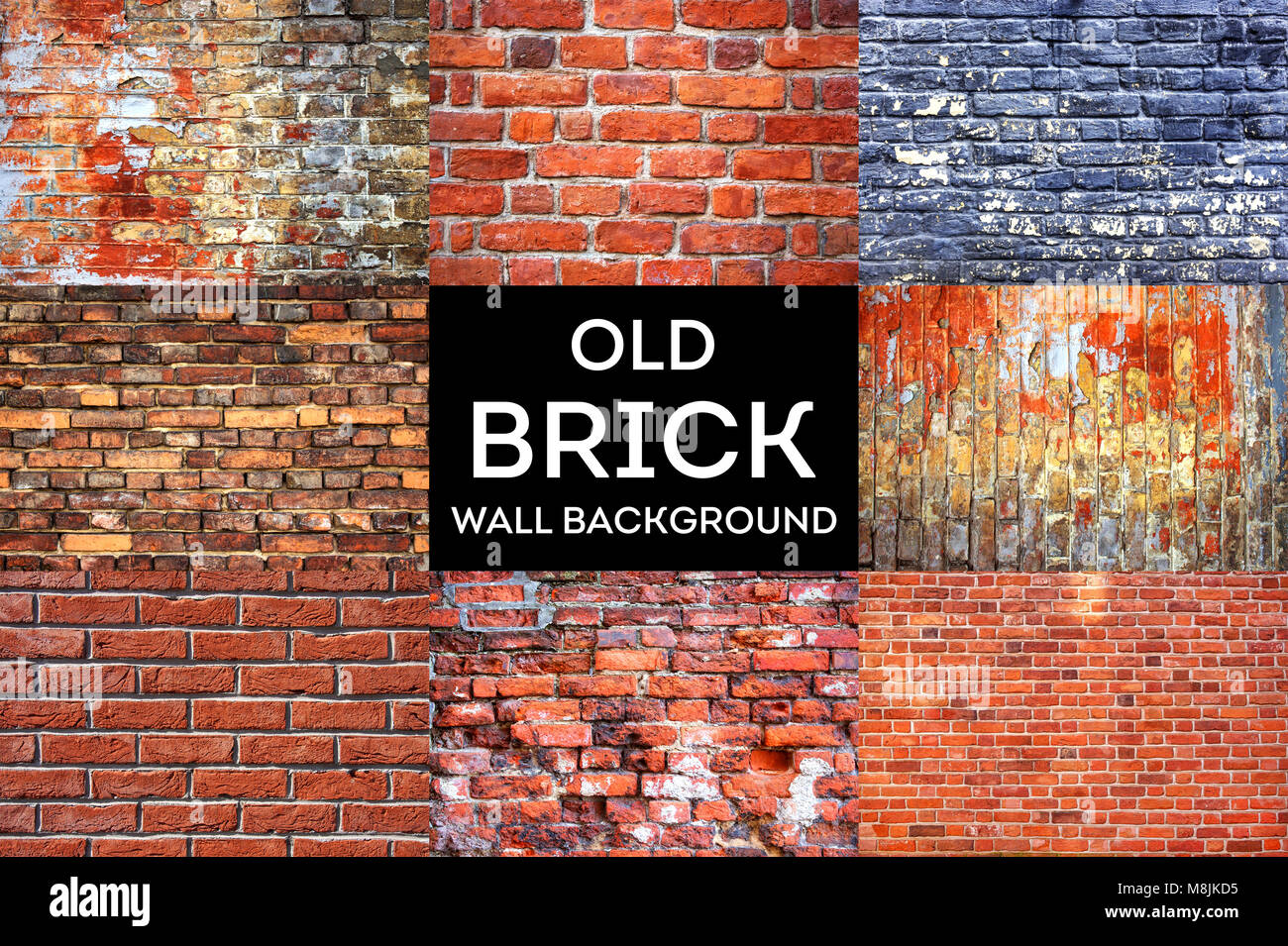 Brick wall set collection hi-res stock photography and images - Alamy