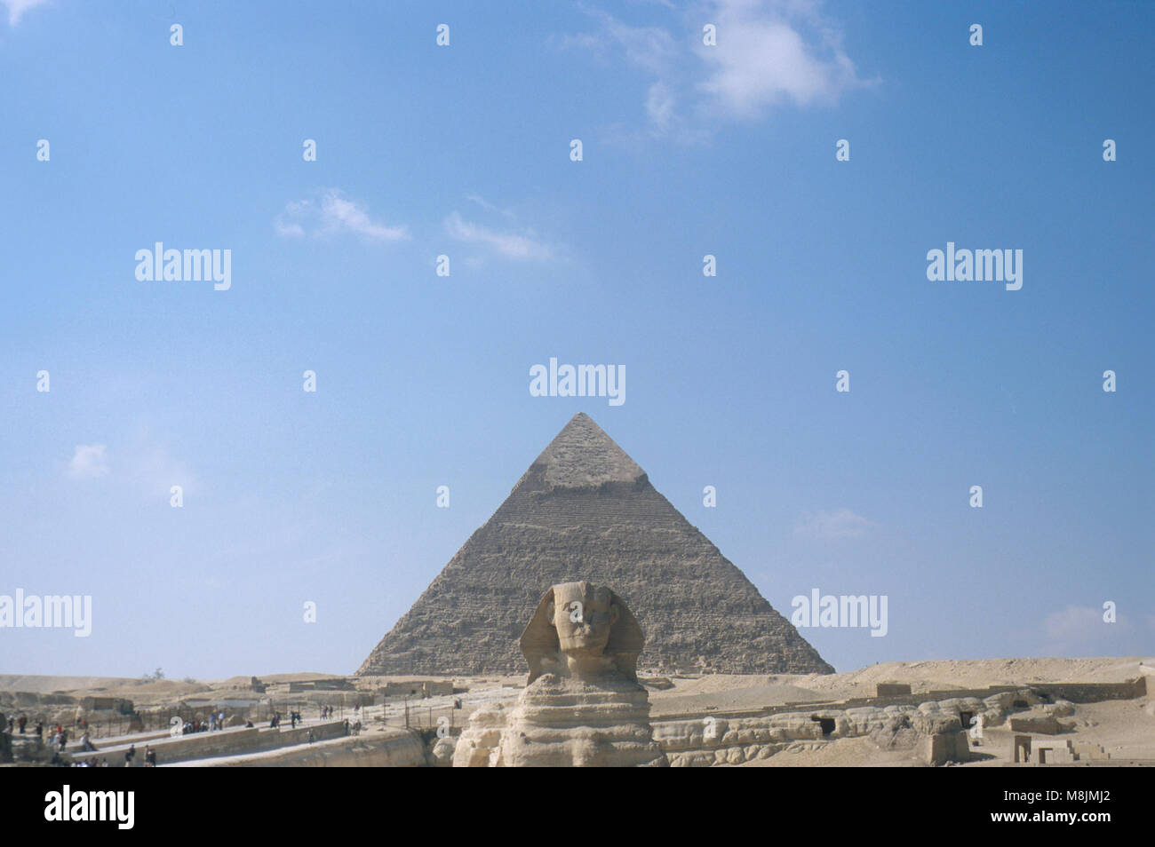 The Great Pyramids at Giza Stock Photo