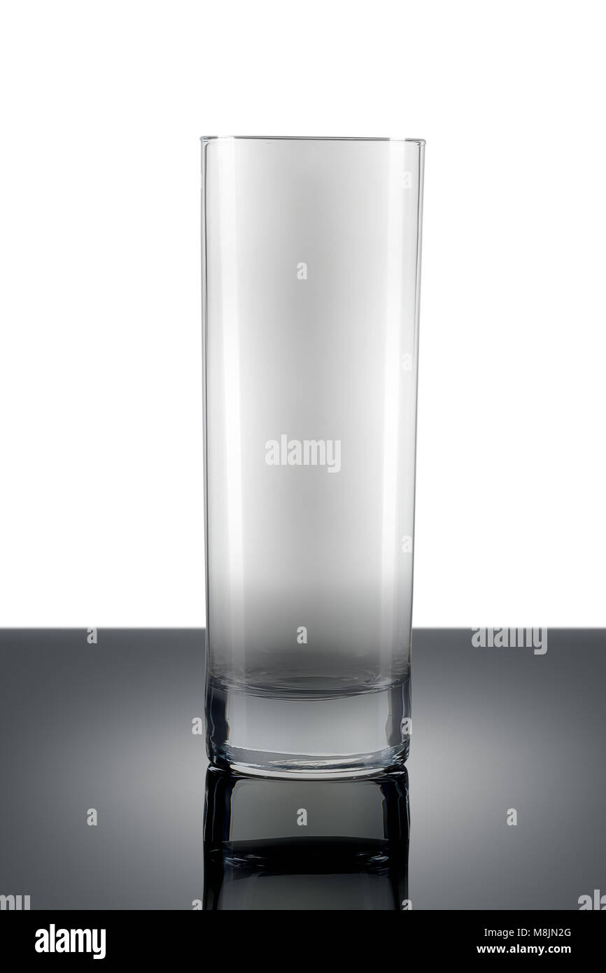 Empty cocktail tall glass on a white background Stock Photo