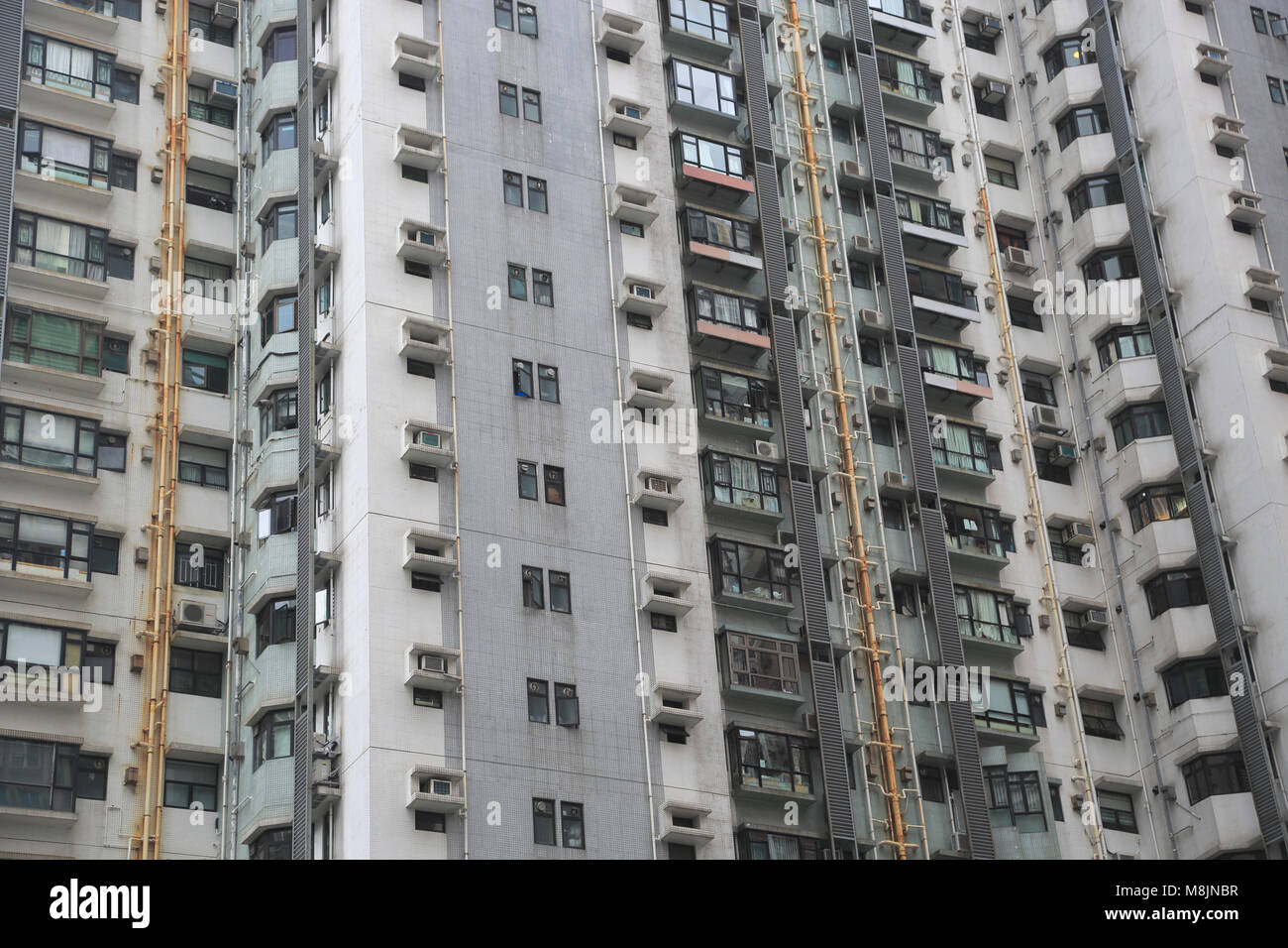 Highrise Apartment Building, Mid Levels, Hong Kong Island, Hong Kong