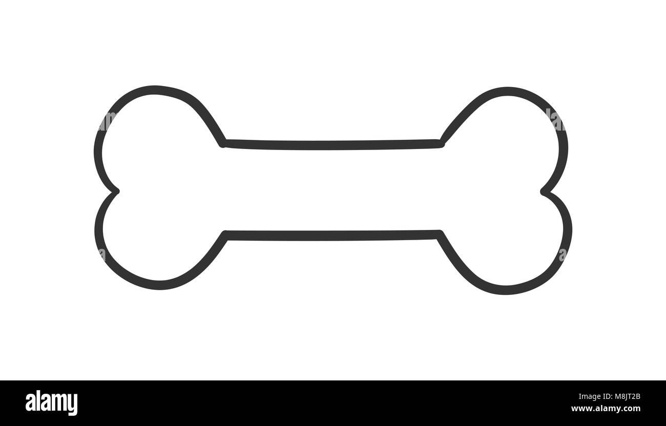 Dog bone toy icon. Vector illustration. Business concept animal bone pictogram. Stock Vector