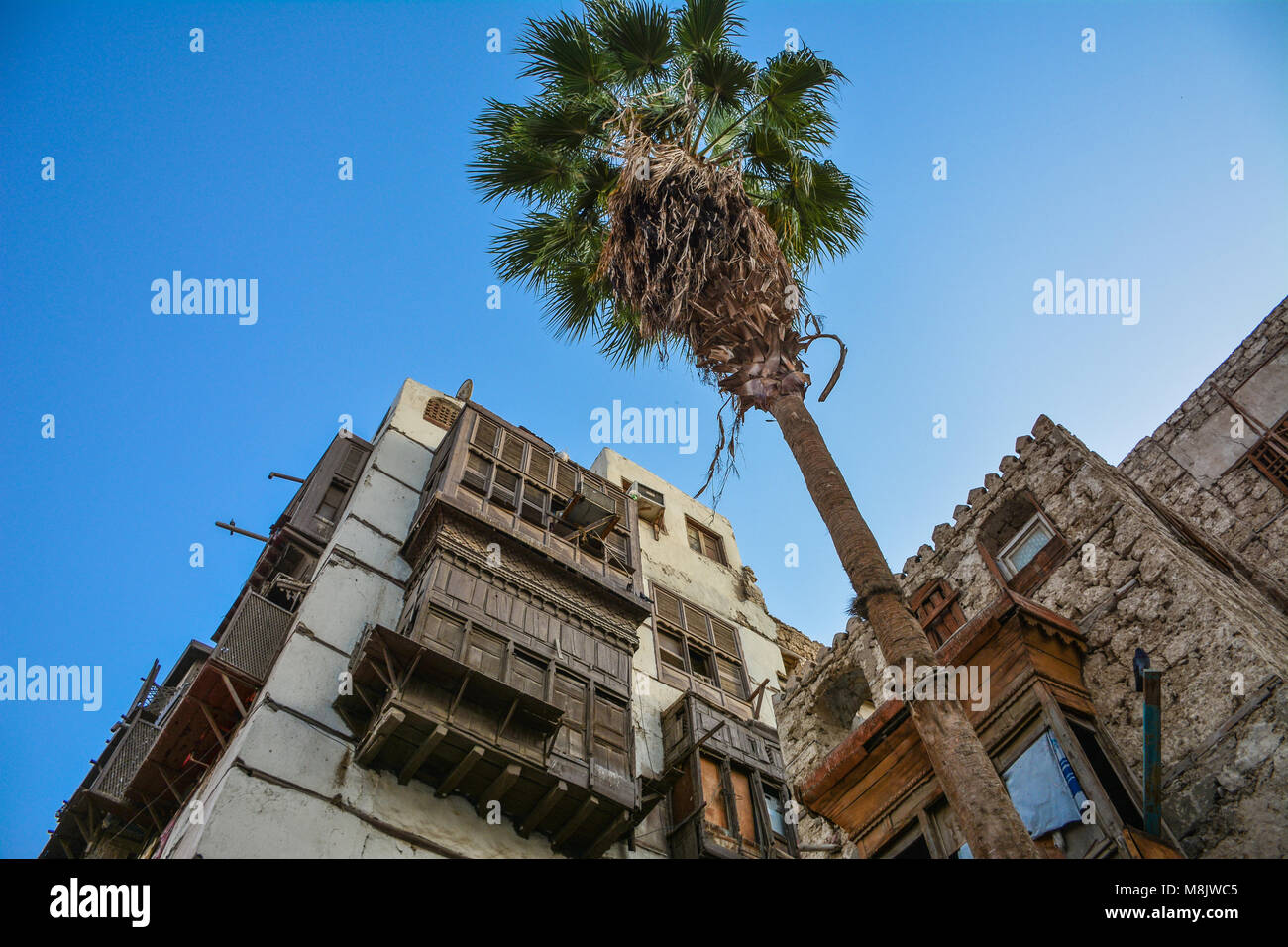 Old building in historical village Jeddah, Saudi arabia Stock Photo