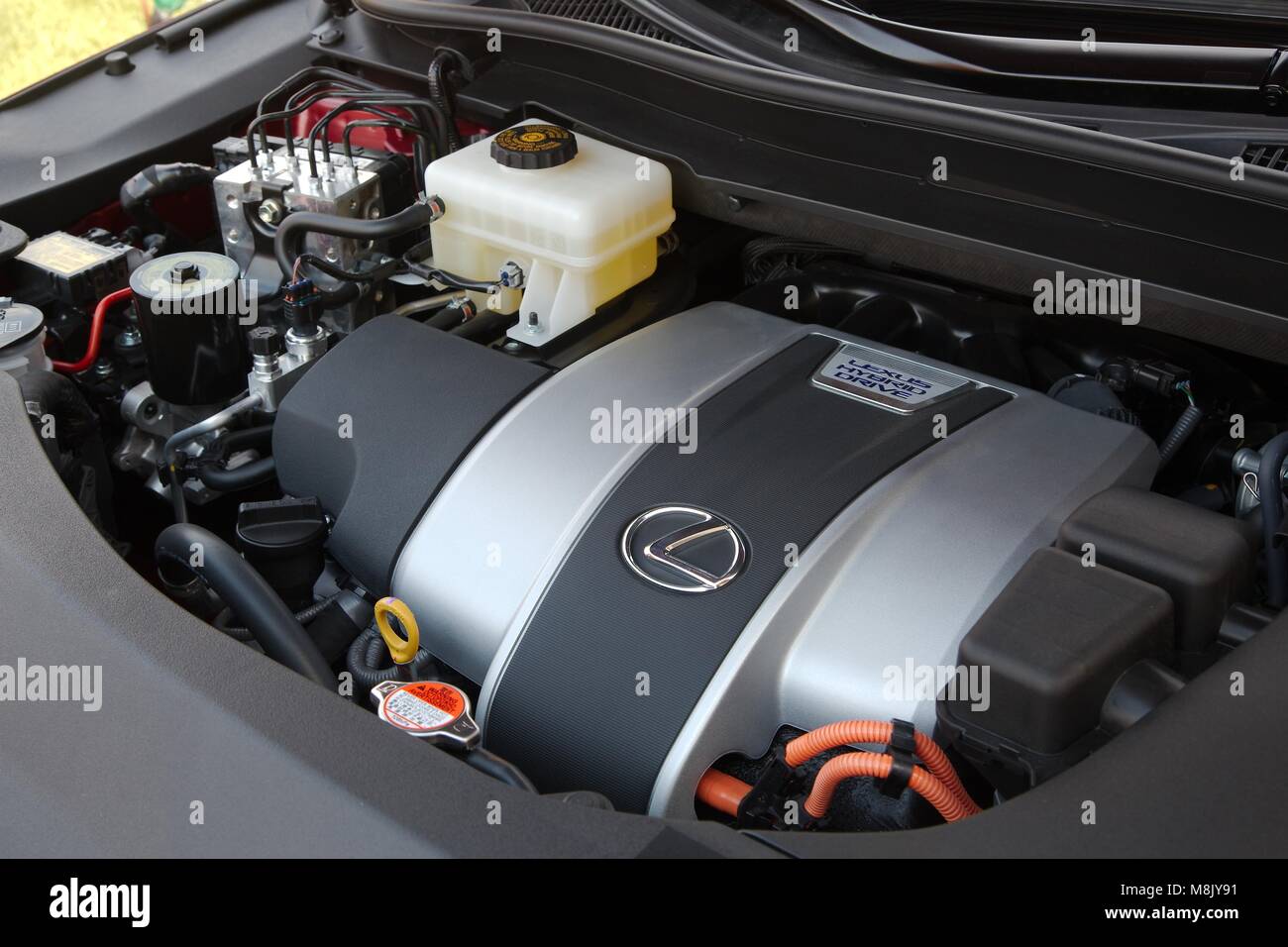 Car Engine Bay Stock Photo Alamy