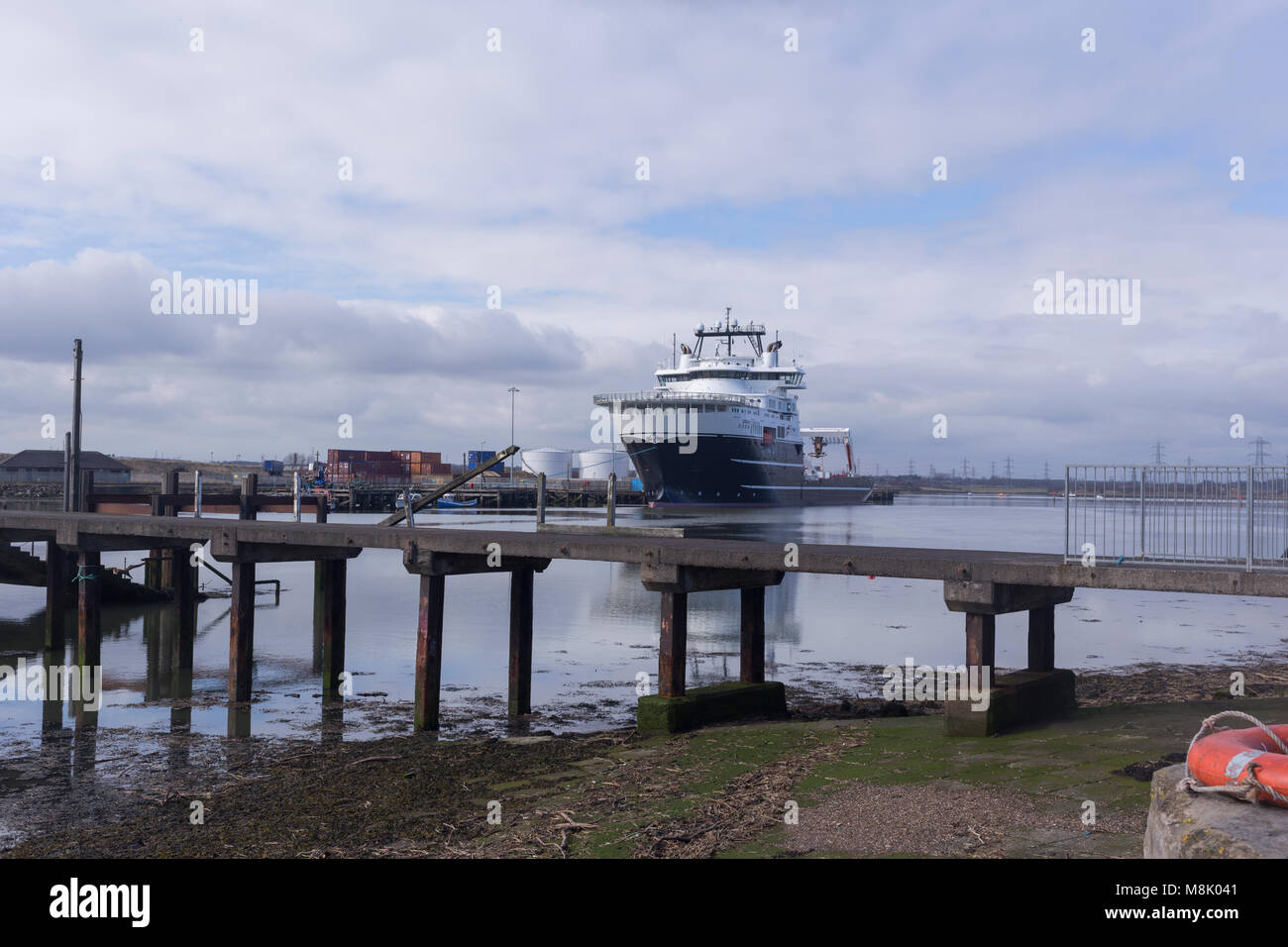 Grand Canyon moored in Blyth Stock Photo