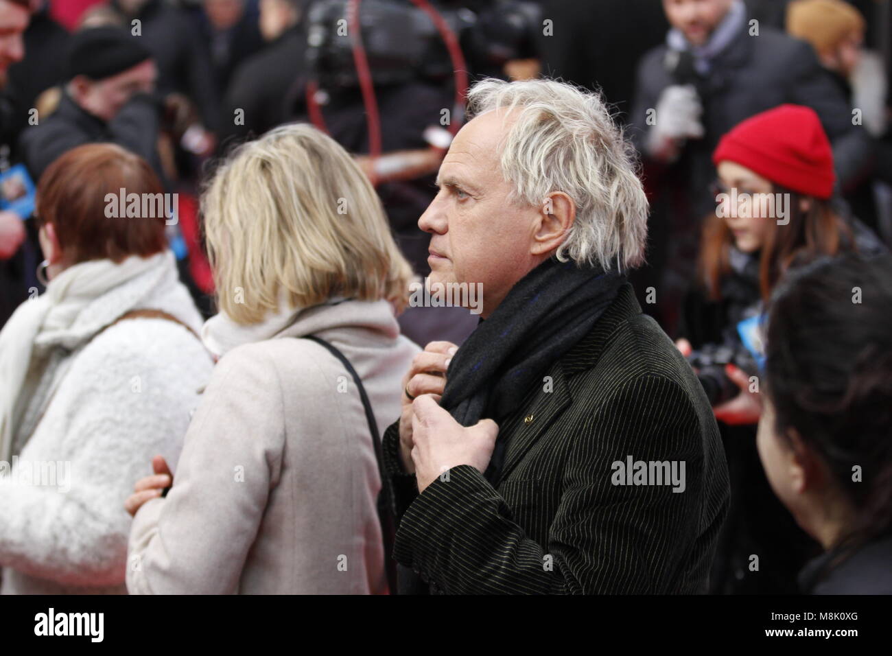 Berlin, Germany. 18th Mar, 2018. Berlin: The world premiere of 'Jim Knopf and Luke the locomotive driver' in front of the Sony Center on Potsdamer Platz. The photo shows the actor Uwe Ochsenknecht on the red carpet. Credit: Simone Kuhlmey/Pacific Press/Alamy Live News Stock Photo