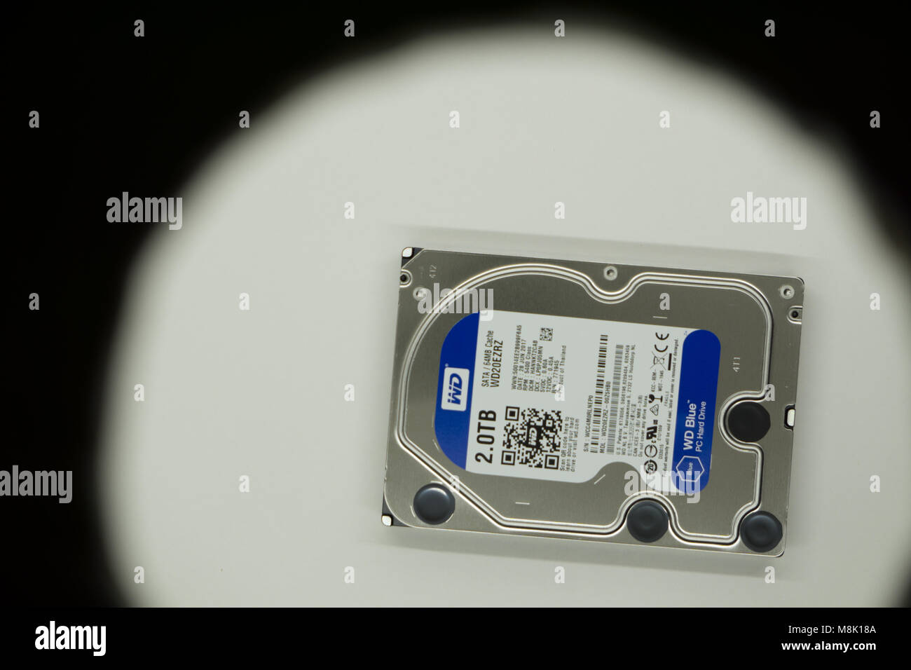 An Internal Hard Drive From A Laptop Computer Close Up Stock Photo Alamy