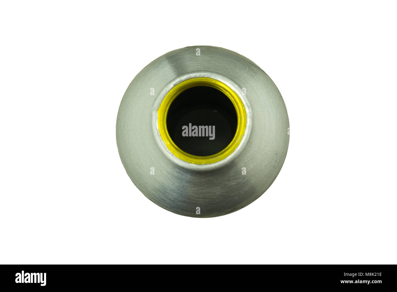 Aluminum bottle water isolated white background Stock Photo - Alamy