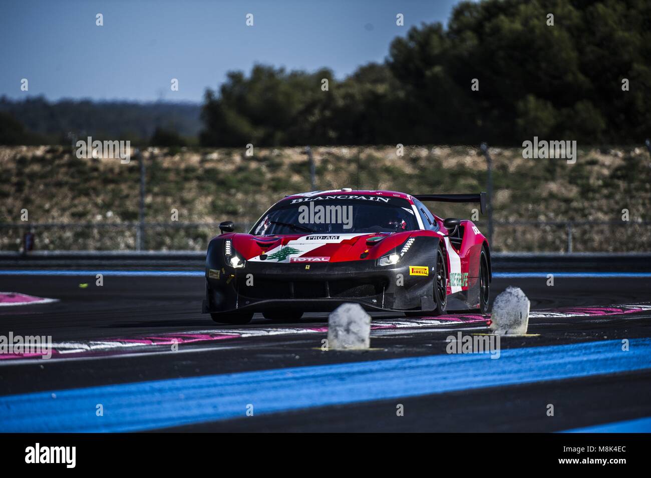 BLANCPAIN ENDURANCE SERIES TEST DAY 2018 CIRCUIT PAUL RICARD Stock Photo Alamy