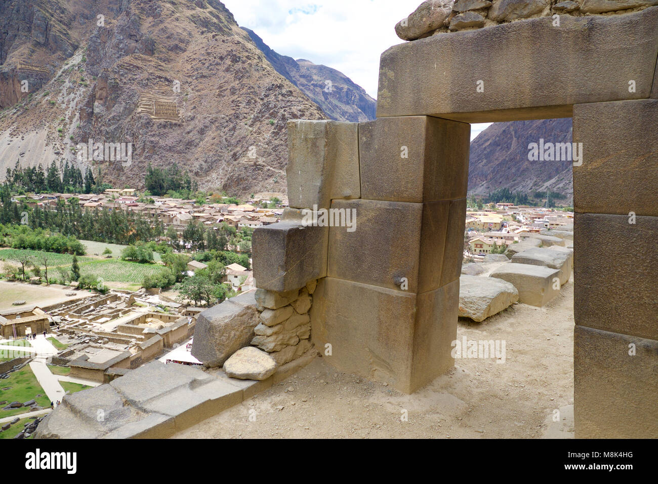 Ruins in Ollantaytambo, Sacred Valley, Peru Stock Photo