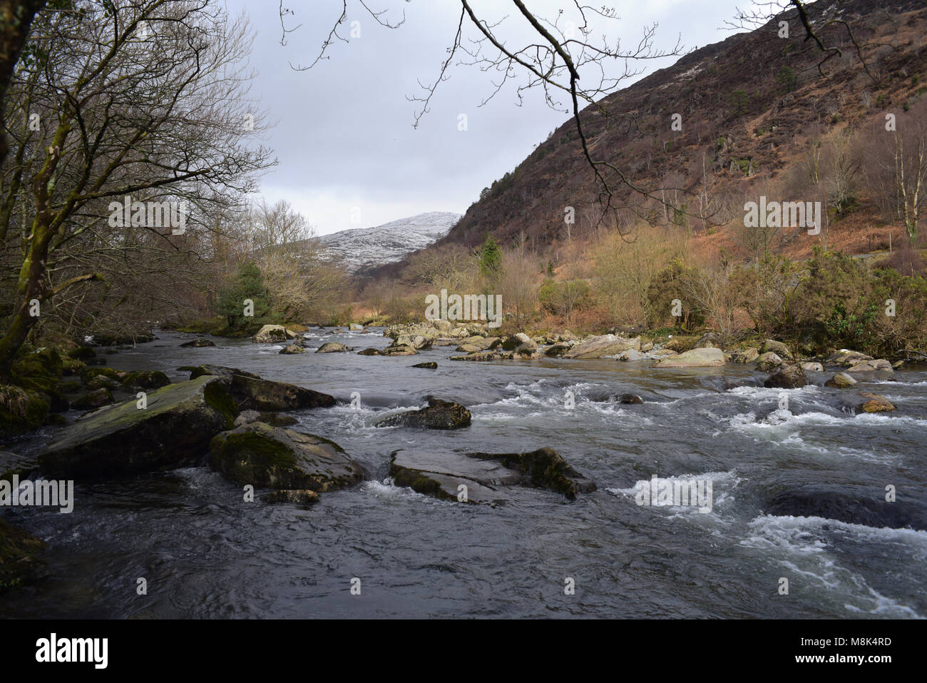 River in North Wales Stock Photo