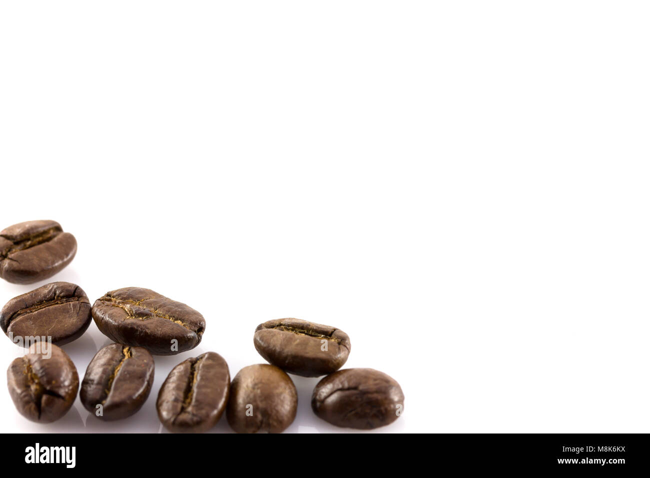coffee beans isolate on white background Stock Photo - Alamy
