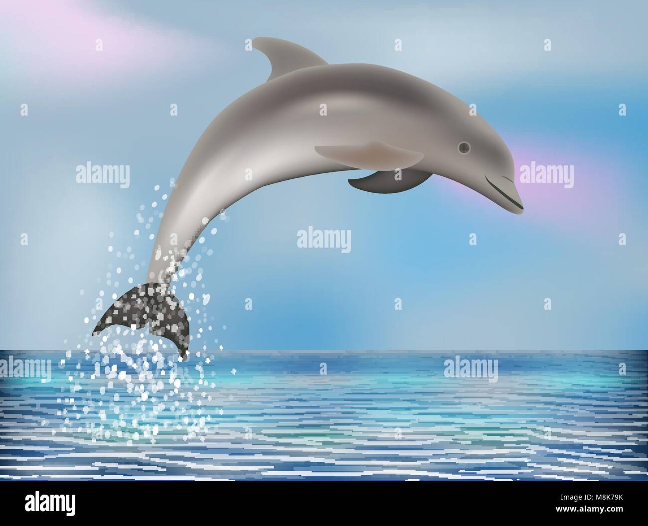 Dolphin background. vector illustration Stock Vector Image & Art - Alamy