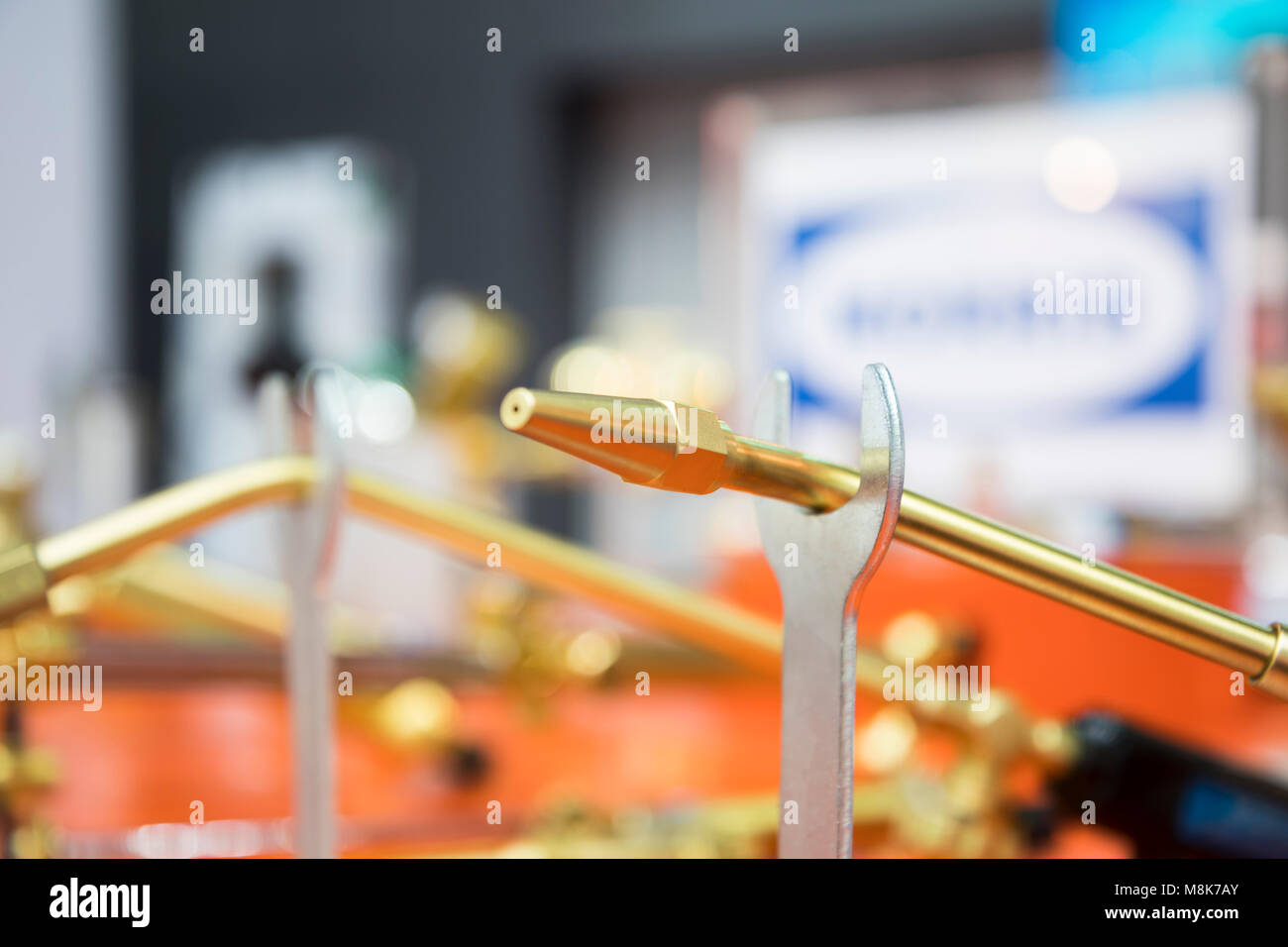 the industrial burner tip for preheating Stock Photo Alamy