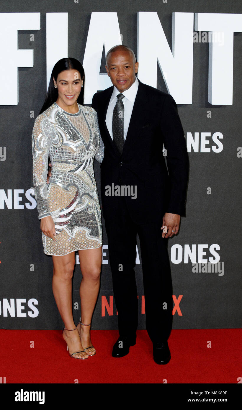 Nicole Threatt and Dr Dre at the Netflix 'The Defiant Ones' Screening