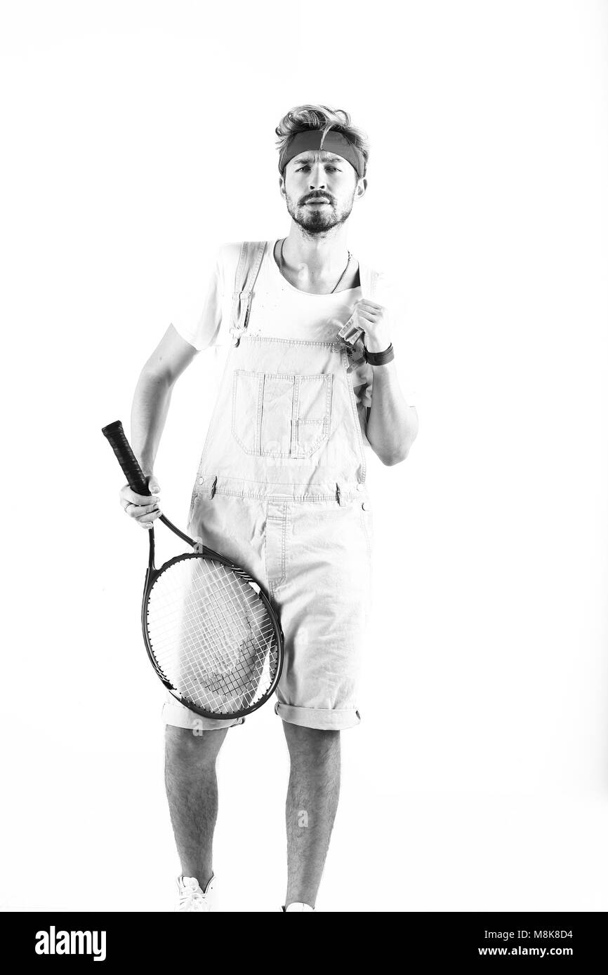 Tennis player Black and White Stock Photos & Images - Alamy