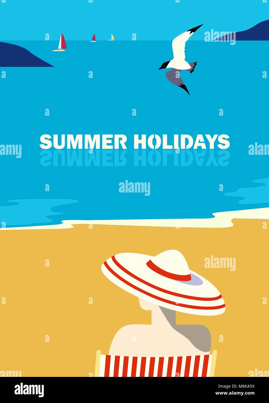 Summer holidays poster Stock Vector Image & Art - Alamy