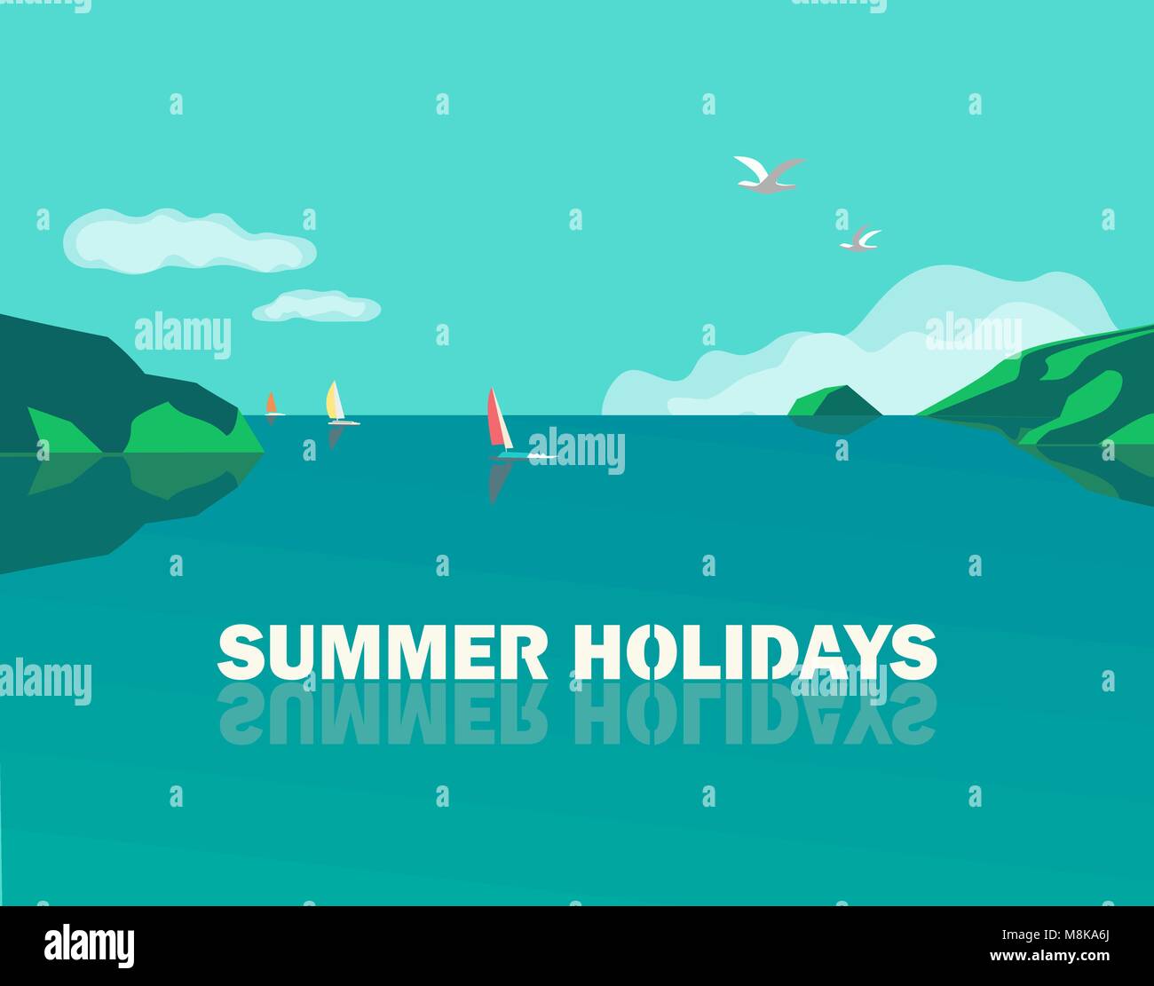 Calm holidays Stock Vector Images - Alamy
