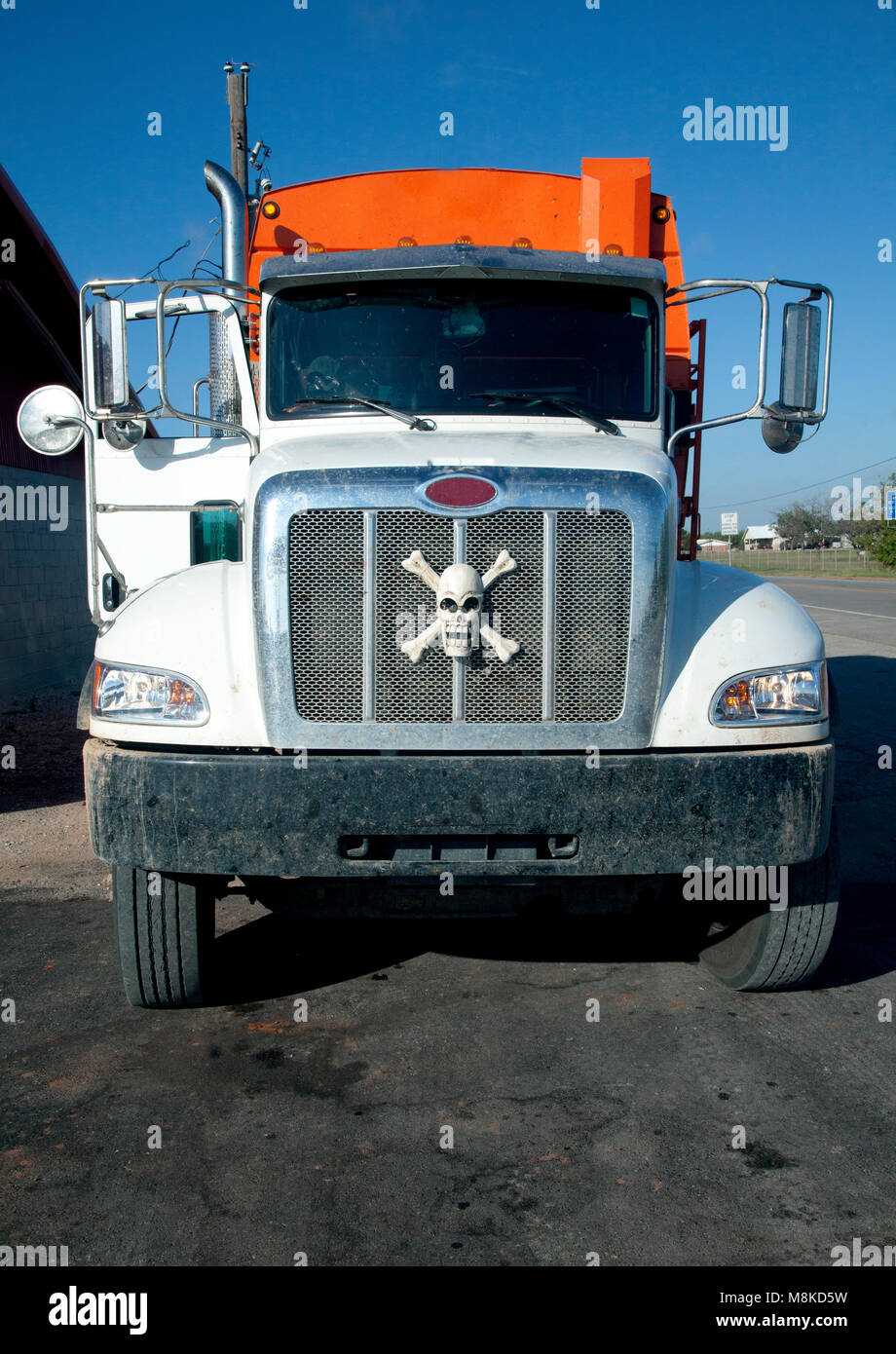 Macho death bad semi truck, 2017. Stock Photo