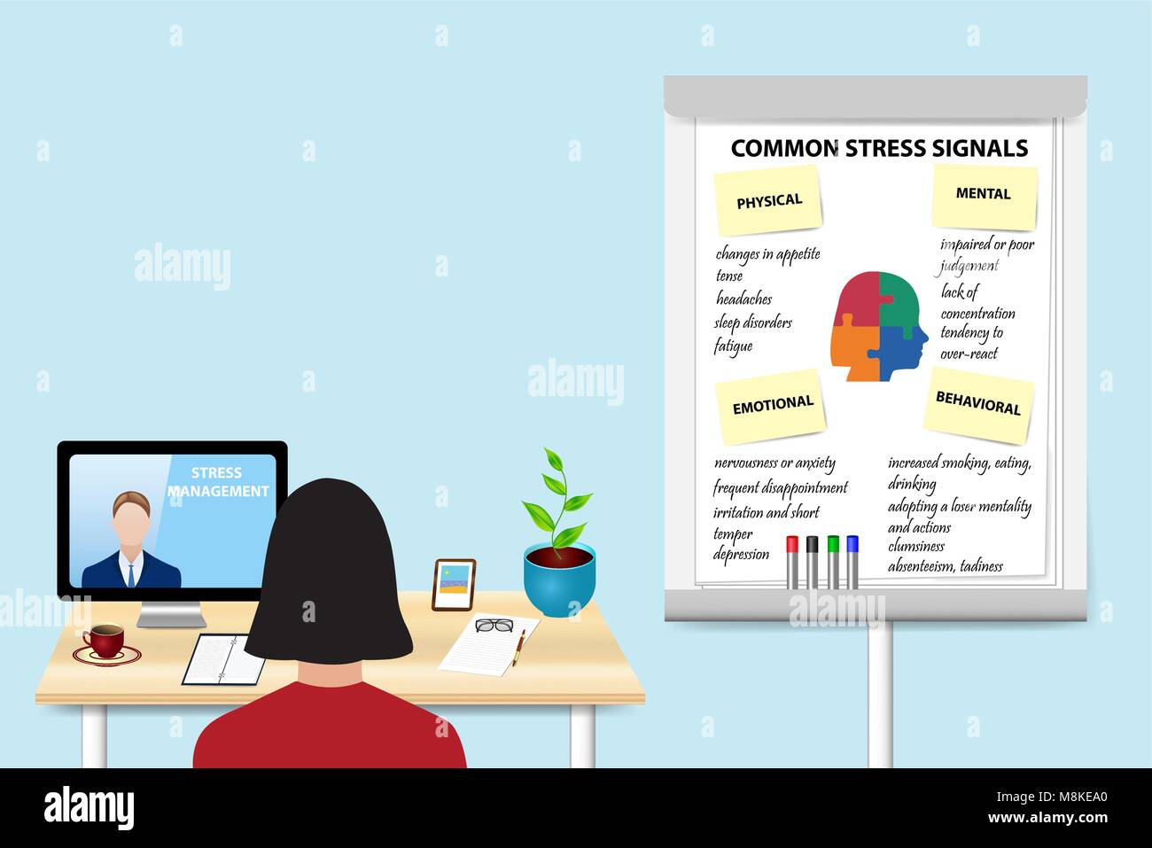 Stress signals Stock Vector Images - Alamy
