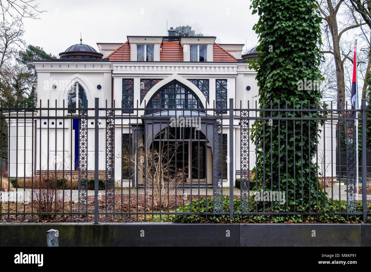 Berlin,Grunewald,Residence of The Embassy of the United Arab Emirates, Botschaft der Vereinigten Emirate Stock Photo