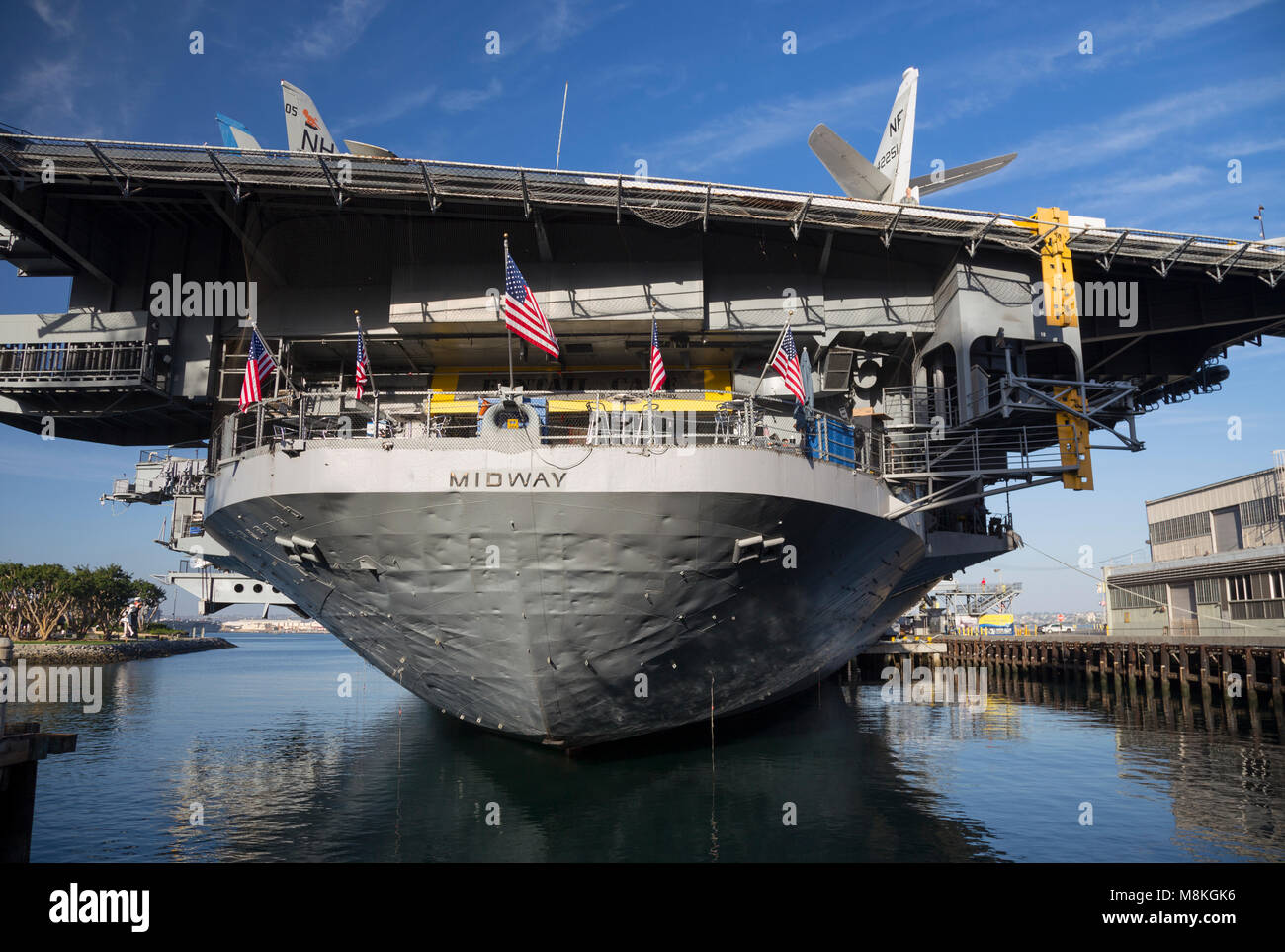 USS Midway (CV-41) Museum, Navy pier, San Diego, California, USA Stock  Photo - Alamy