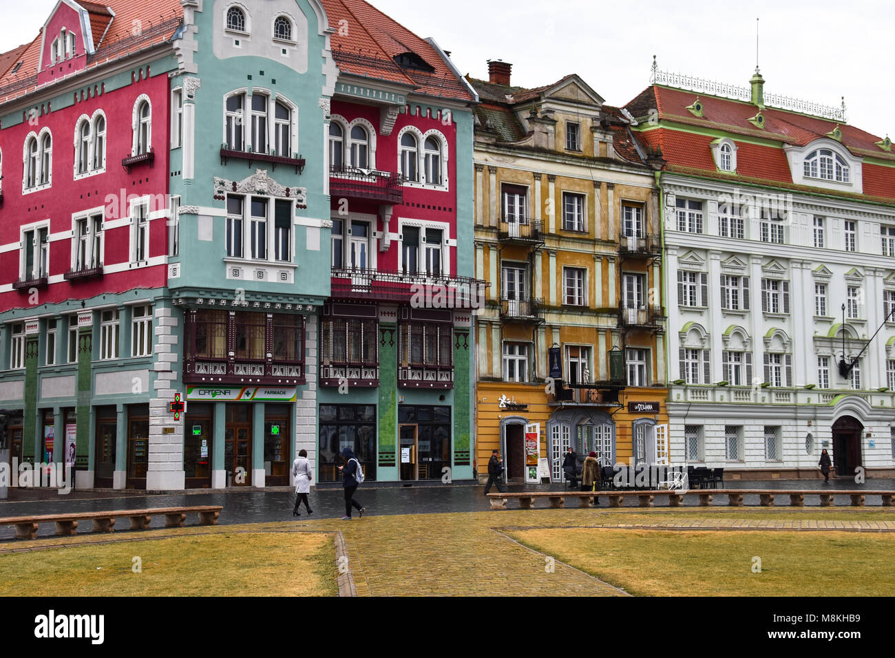 Timisoara, Romania. February 06, 2017. Union Square (Piata Unirii Stock