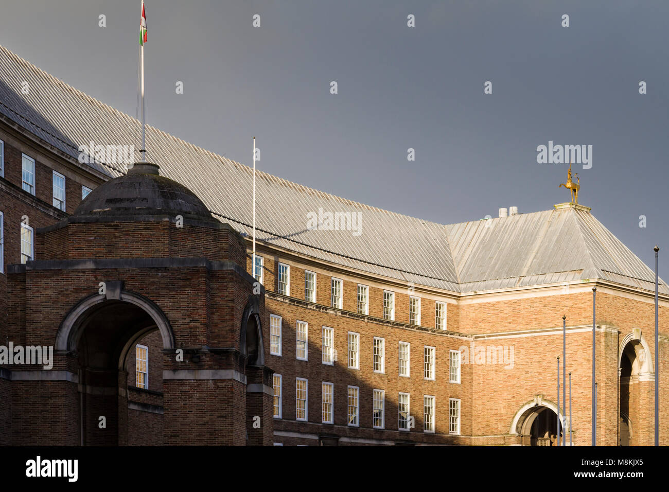 City Hall, or the Council House, Bristol, by E. Vincent Harris, 1935-52, offices of Bristol City Council. Stock Photo