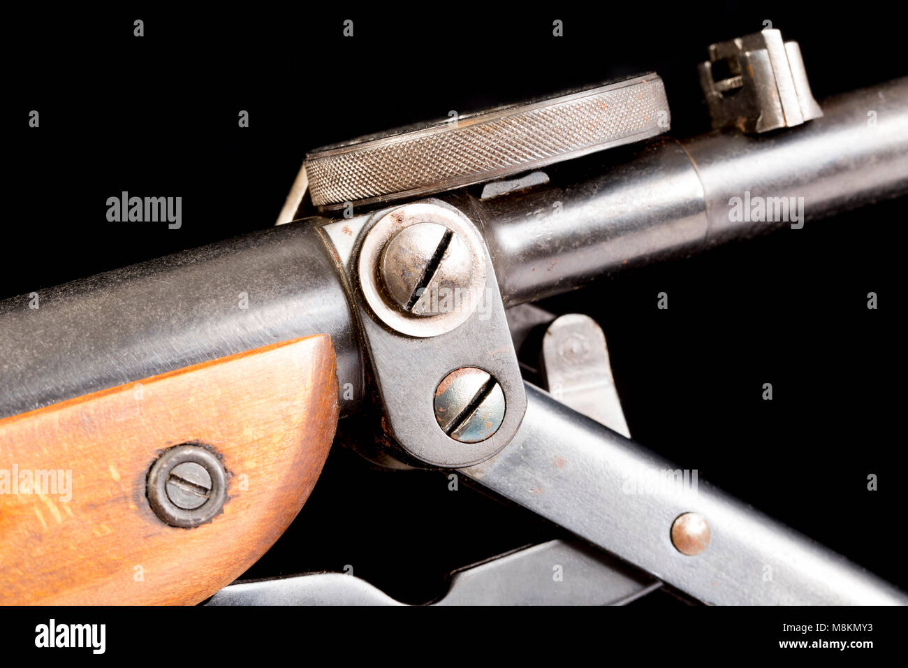 A .177 German Haenel Model 5 Junior repeater air rifle showing right