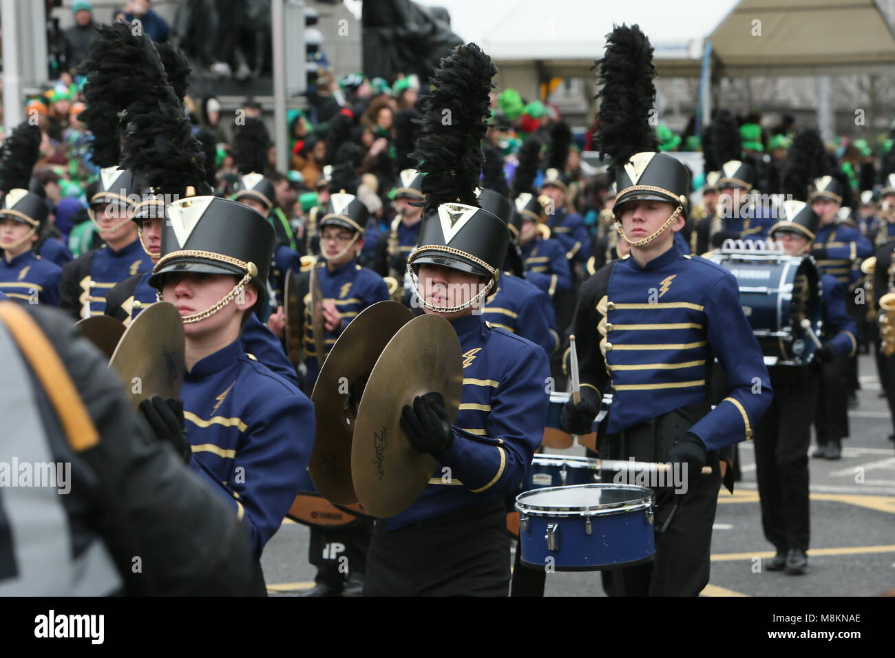 Legacy High School California Marching Band. Image from Dublin city centre during the Saint