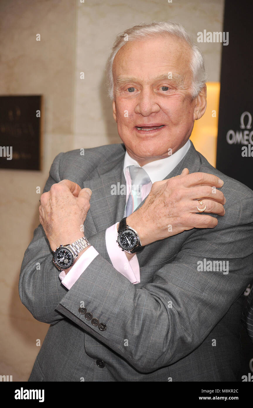 Buzz Aldrin marks the 40th anniversary of the lunar landing with the debut  of the limited edition Speedmaster Apollo 11 Moonwatch inspired by the  original watch worn by Aldrin at the moon