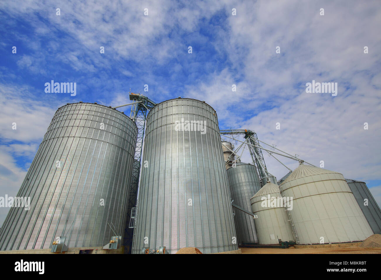Agricultural Silos in Ontario, Canada Stock Photo Alamy